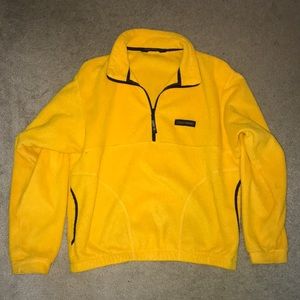 Yellow Fleece Black Diamond Pullover